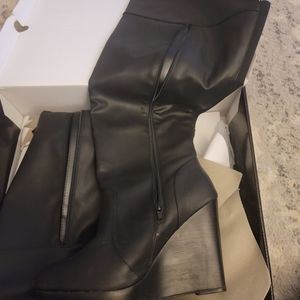 COPY - Thigh high wedge boots